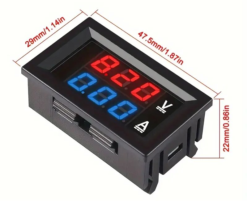 Example voltage and current meter